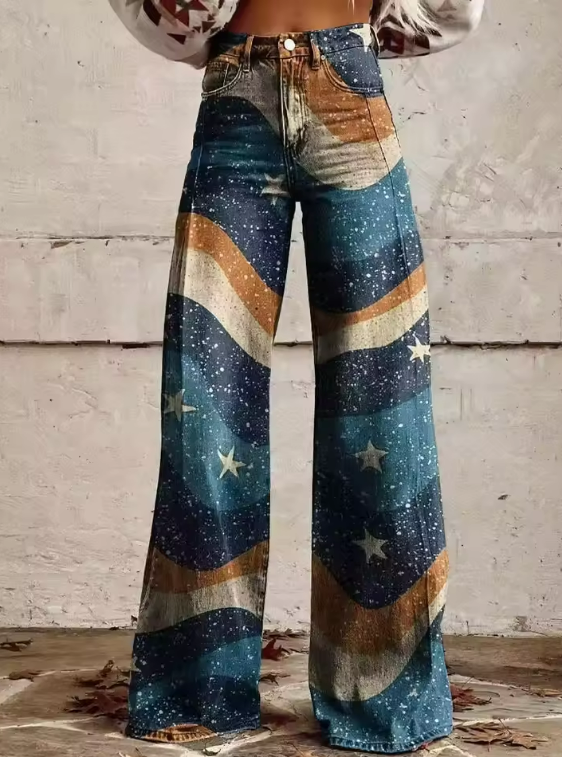 Bianca | Vintage Szerokie Spodnie