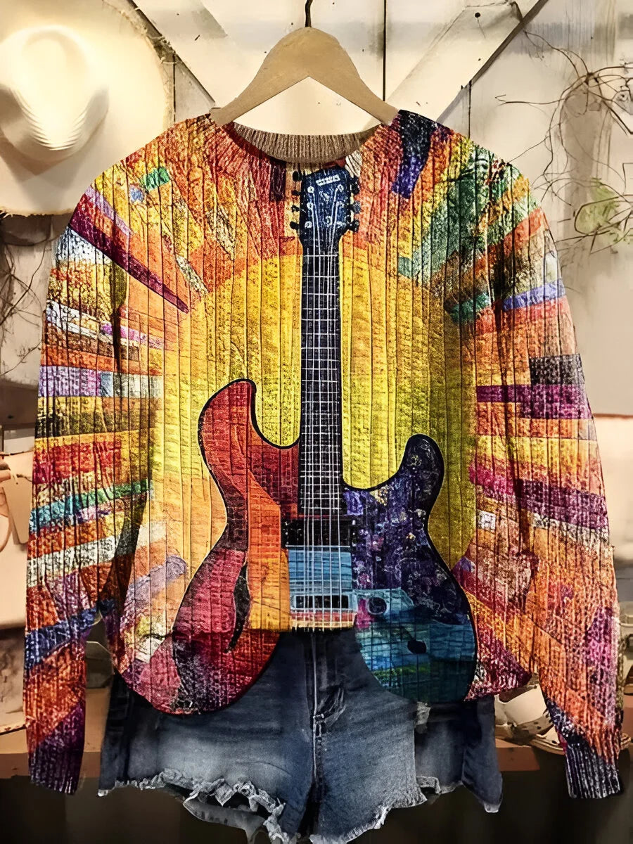 Tanja | Kolorowy sweter w stylu boho