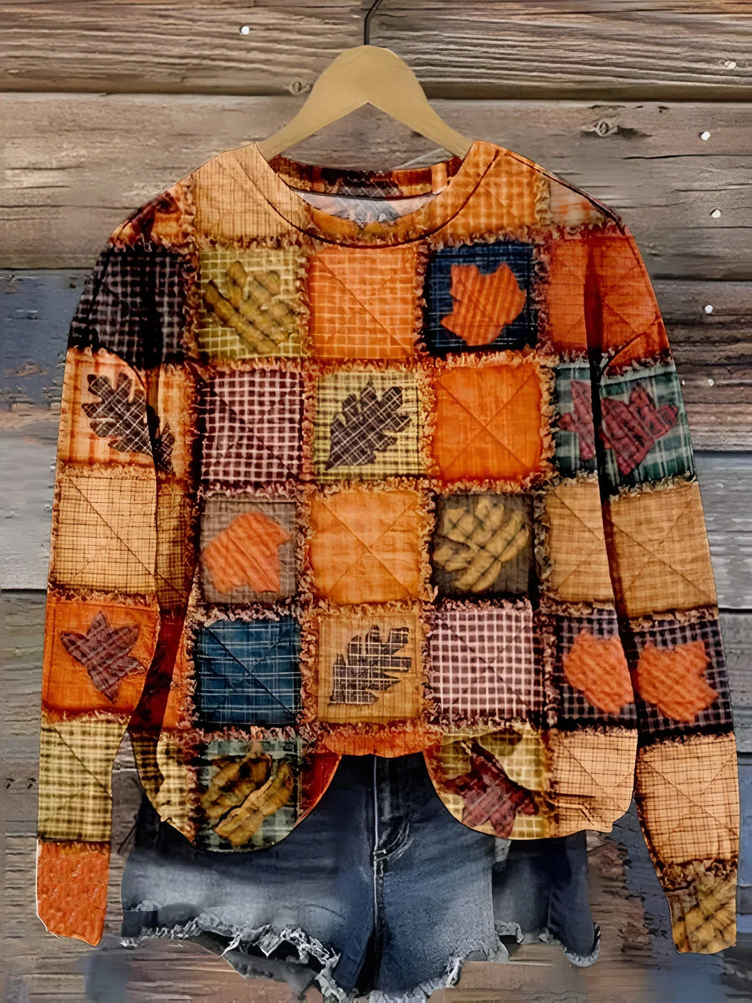 Evelien | Miękki sweter patchworkowy