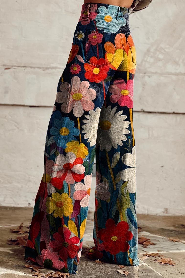 Camilla | Vintage Szerokie Spodnie